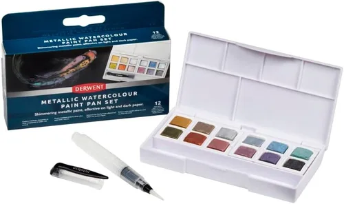 Vista 10 de Derwent Pintura Metálica - Paleta de 12 tonos