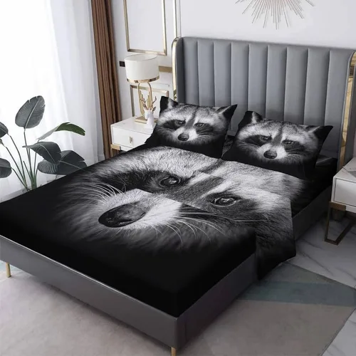 Vista 10 de Highland Cow Sábanas tamaño individual – Sábanas de cama de animales de granja, microfibra suave y bolsillo profundo, sábanas y fundas de almohada