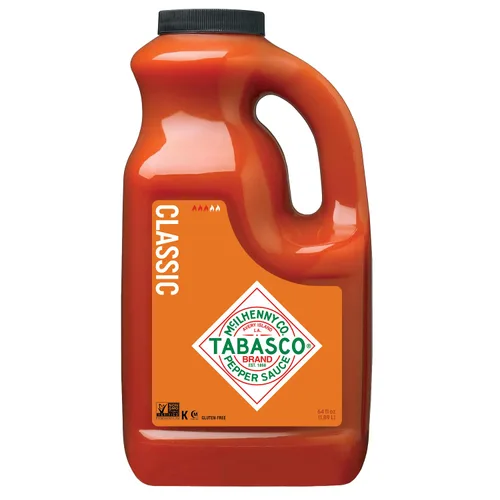 Vista 12 de Salsa de pimiento Tabasco, 64 onzas, 1/2 galón Value Size Medium Hot Sauce, Thick & Tangy Dipping Sauce, Classic Buffalo Style, Great with Pasta