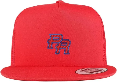 Vista 4 de Trendy Apparel Shop Puerto Rico PR Gorra de malla bordada pequeña de 5 paneles