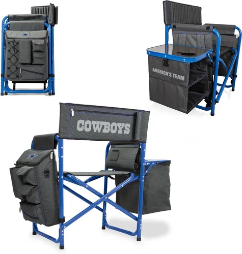 Vista 43 de PICNIC TIME NFL NFL Fusion - Silla de campamento unisex para adultos, con mesa auxiliar y enfriador suave, silla de playa para adultos, silla
