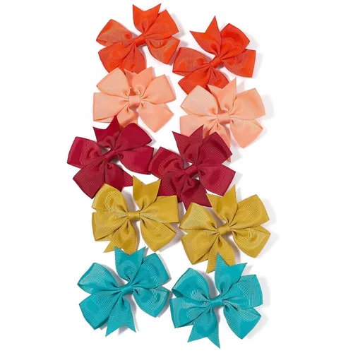 Vista 7 de Choicbaby Lazos para el cabello de 3 pulgadas para niñas, cinta de grogrén, accesorios para el cabello con lazo de clip de cocodrilo para niñas