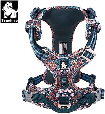 Vista 2 de WINHYEPET True Love TLH56555 - Arnés para perro sin tirones, tela de algodón transpirable y reflectante suave, ajustable para correr y caminar