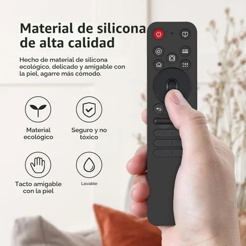 Vista 2 de LEFXMOPHY Funda para LG MR25GA Funda protectora remota compatible con LG OLED Smart TV C5 B5 G5 M5 Series Remote 2025 - Negro