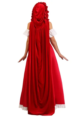 Vista 2 de Disfraz Deluxe de Caperucita Roja para Mujer Multicolor