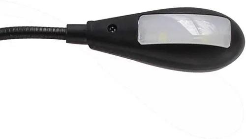 Vista 3 de HANERDUN - Lámpara LED brillante USB para portátil, color negro Lámpara de lectura, cuello flexible