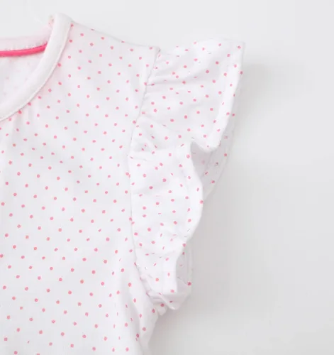 Vista 3 de Vestido de tul de verano para niña pequeña, lindo patrón de dibujos animados, vestido de algodón con lentejuelas a rayas para uso diario para bebé