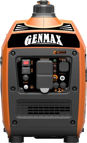 Vista 4 de GENMAX Generador portátil, motor de gas ultra silencioso de 1200 W, cumple con la EPA, función de modo ecológico, ultraligero para uso doméstico