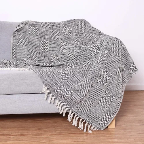 Vista 3 de Arkwright - Mantas comunes a granel, paquete de 12, reversibles, 100% algodón, para todas las estaciones, ligeras, para invitados a bodas, viajes