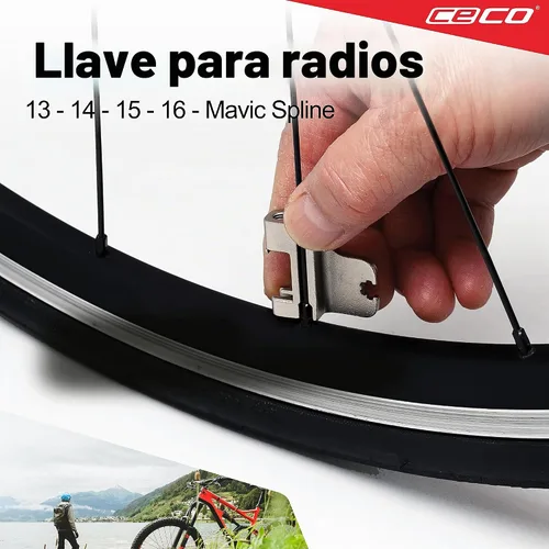 Vista 6 de CECO USA Herramienta de bicicleta de 17 funciones con rompedor de cadena, multiherramienta para bicicleta, ultra delgada, tamaño de bolsillo