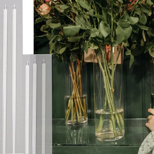 Vista 4 de 30 estacas acrílicas de 18 pulgadas para plantas de jardín, estacas transparentes para orquídeas, palos transparentes para plantas en maceta