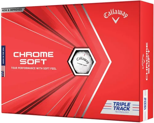 Vista 6 de Pelotas de golf suaves cromadas Callaway 2020 Truvis rojo/blanco