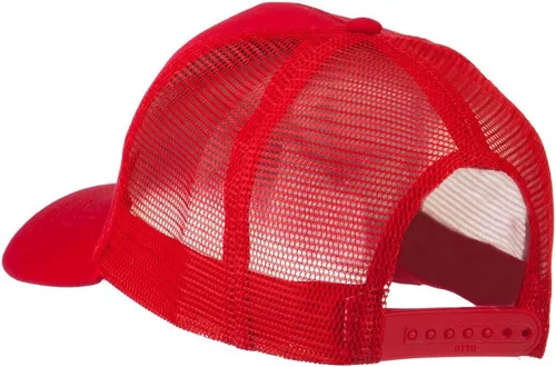 Vista 8 de e4Hats.com Gorra de malla de sarga parcheada con bandera del estado de California