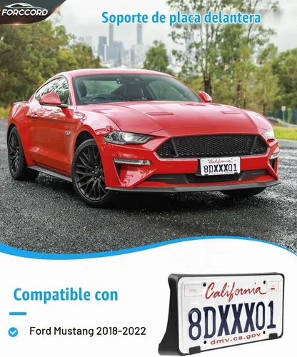 Vista 2 de Marco de matrícula para Ford Mustang 2018-2023