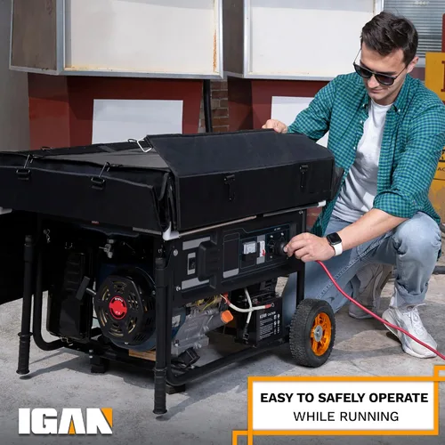 Vista 5 de IGAN - Cubiertas protectoras para generadores en funcionamiento para la mayoría de generadores de 3500 a 12000 W - Cubiertas protectoras