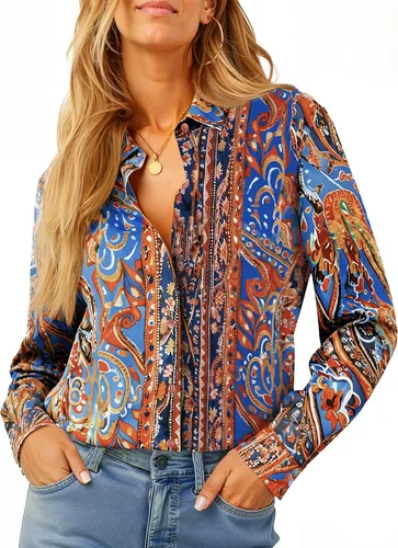 Vista 22 de Soft Non-Iron Wrinkle-Free Button Down Shirts for Women Dress Shirts Collared Blouses Formal Business Work Tops
