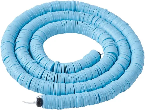 Vista 43 de Cheriswelry Kit de fabricación de pulseras de bricolaje con 7280 piezas de 30 colores de 0.236 in de disco plano redondo de arcilla polimérica