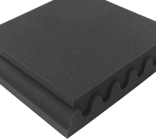 Vista 6 de Paquete de 12 paneles de espuma acústica de alta densidad a prueba de sonido, paneles de absorción ignífugos de 12 x 12 x 2 pulgadas
