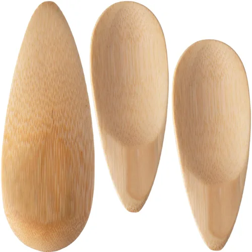 Vista 8 de SmallCat Aplicadores desodorantes, aplicador de crema de bambú, espátula de maquillaje multifuncional, mini cuchara para barro de arcilla cosmética