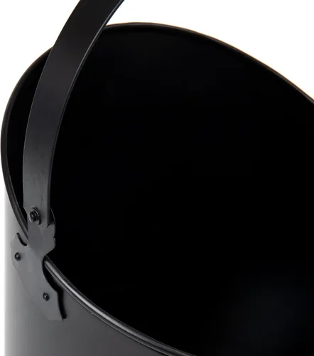 Vista 5 de Mind Reader Cubo para cenizas para chimenea, capacidad de 6 L (1.5 galones), estufa de leña, accesorios para chimenea, metal, 9 pulgadas de largo x