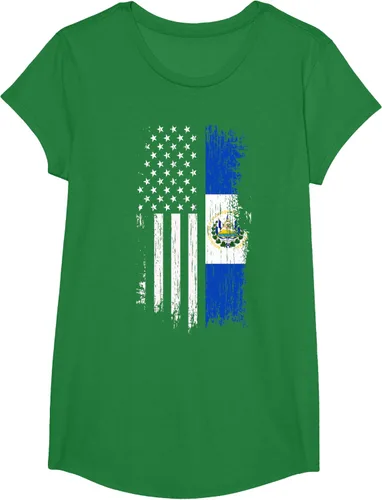 Vista 52 de Camiseta de la bandera de Estados Unidos salvadoreño - Camiseta de El Salvador USA
