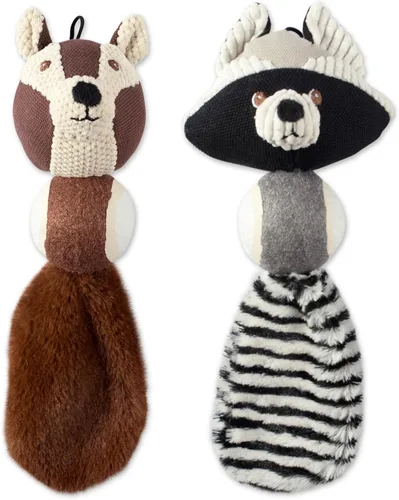 Vista 10 de Bone Dry Colección de juguetes de peluche chirriante para mascotas, felpa, cocodrilo