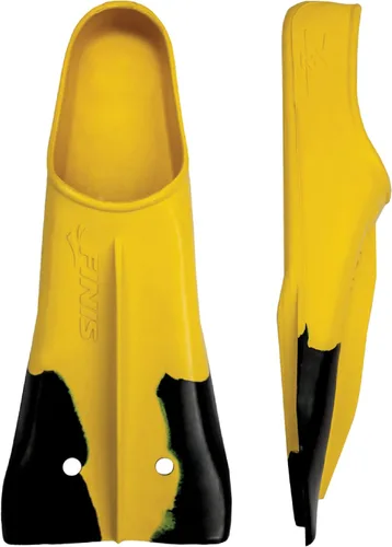 Vista 8 de Finis Z2 Gold Zoomers - Aletas de entrenamiento de hoja corta para fuerza y velocidad, ajuste de goma natural