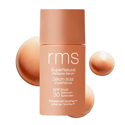 Vista 10 de RMS Beauty Supernatural Radiance Serum SPF 30 - Protector solar facial ligero hidratante con antioxidantes, potenciador de brillo natural, amplio