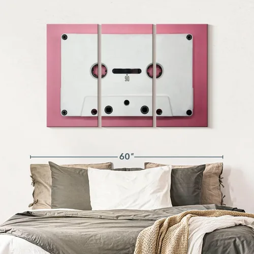 Vista 171 de Elephant Stock BW - Reproductor de discos de vinilo para pared, lienzo horizontal, decoración de pared de sala de estar de 3 piezas, impresión