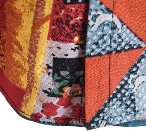 Vista 4 de Camisa hawaiana Aloha para hombre, camisa hawaiana para hombre, manga corta, floral, verano, casual, con botones, camisa de los años 80 para hombre