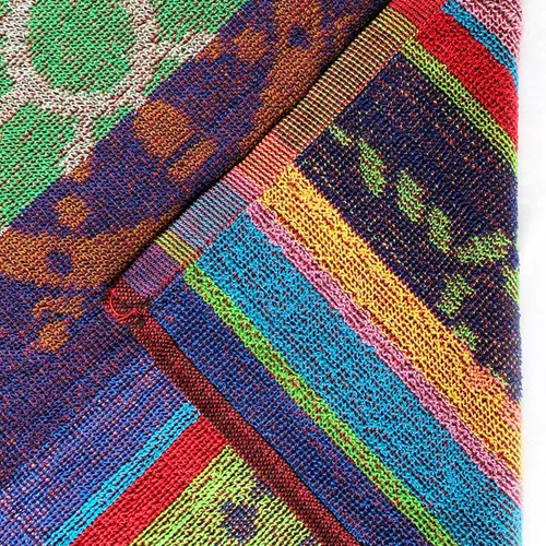 Vista 3 de Ipanema - Toalla de playa de viaje jacquard de rizo de 30 x 60 pulgadas, diseños surtidos, delfín, conchas marinas, peces, vela, 100% algodón