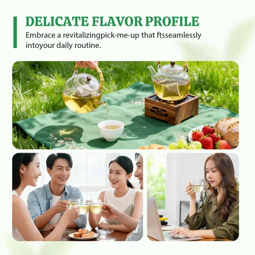 Vista 7 de Soeos Té verde orgánico, 6.3 oz (180 g), 100 bolsas de té, refrescante y fragante, de origen sostenible, ideal para té caliente o helado, frescura