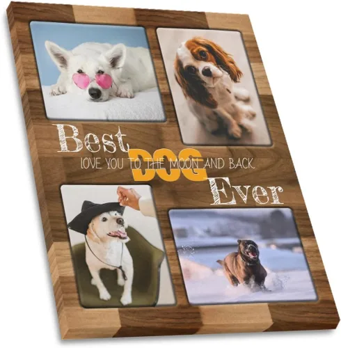 Vista 7 de SHIYEL - Impresiones personalizadas en lienzo con foto, regalos de cumpleaños personalizables para tía de sobrina o sobrino, crea un lienzo de pared