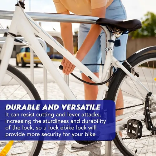 Vista 6 de Cerradura de bicicleta con llave – Cerradura de bicicleta – Cerradura para bicicletas – Cerraduras de bicicleta de PVC de 6 pies – Cerradura