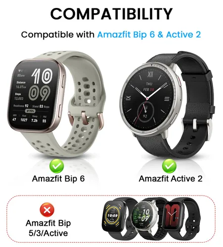 Vista 2 de Cable de carga USB compatible con Amazfit Bip 6/Active 2 cargador magnético de repuesto para reloj inteligente para accesorios Amazfit, 3.3 pies