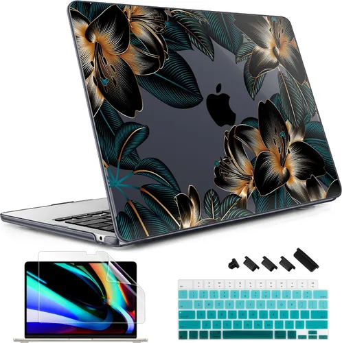 Vista 17 de May Chen Funda rígida de plástico para MacBook Air de 13.6 pulgadas 2026 2025 2024-2022 M5 A3449 M4 A3240 M3 A3113 M2 A2681, carcasa rígida