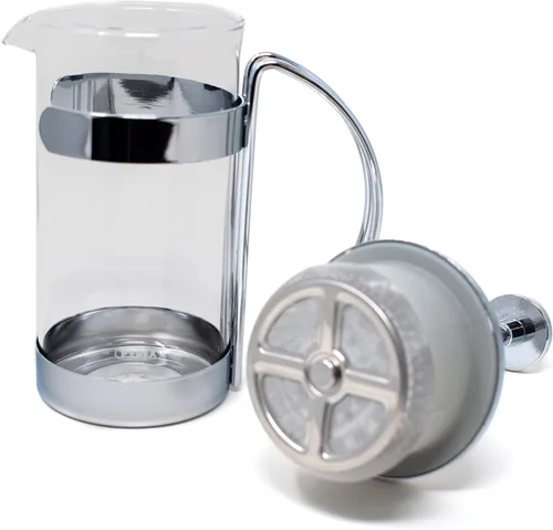 Vista 6 de Norpro 5581 Prensa de café/té de vidrio/cromo, 2 tazas