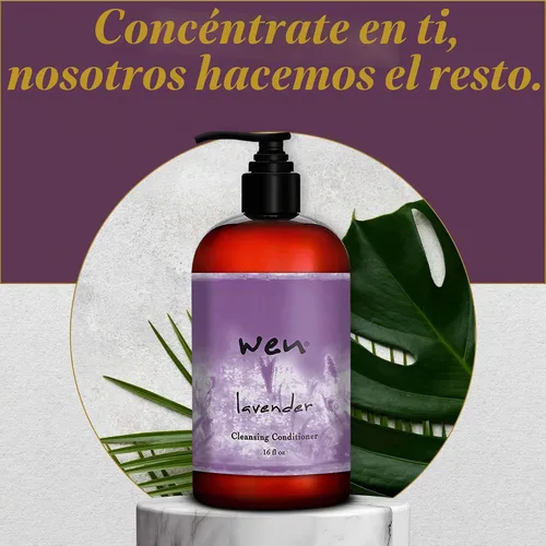 Vista 5 de WEN by Chaz Dean Acondicionador limpiador de lavanda, 16 fl. oz. (el embalaje puede variar)