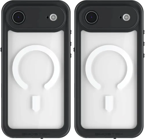 Vista 51 de Ghostek NAUTICAL funda delgada para iPhone 14 Plus a prueba de golpes impermeable con protector de pantalla y imán MagSafe con carga inalámbrica