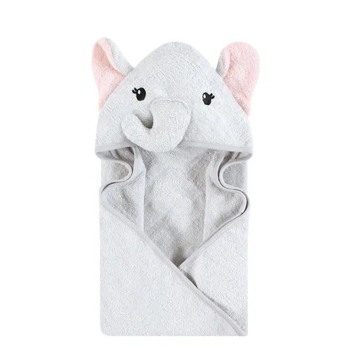 Vista 29 de Hudson Baby Toalla con capucha unisex de algodón con cara de animal para bebé, cocodrilo, talla única