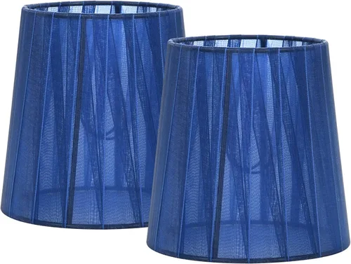 Vista 10 de KORA - Juego de 2 pantallas pequeñas con clip para lámpara de pared, barril pequeño, 5.2 x 4 pulgadas x 5.2 pulgadas de alto, cinta orgánica, hechas