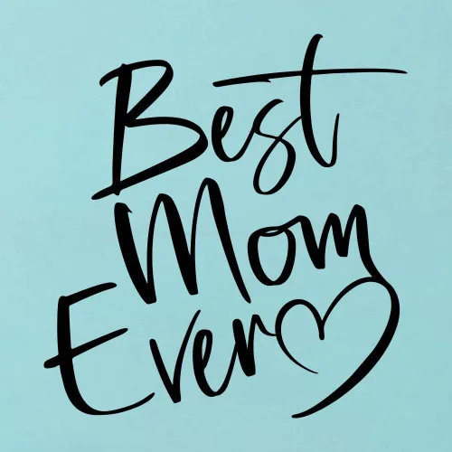 Vista 14 de Go All Out Script Best Mom Ever Heart Idea - Camiseta con cuello en V para mujer