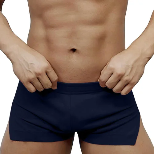 Vista 13 de Muscle Alive Pantalones cortos de correr para hombre con bolsillos, ropa atlética, algodón de rizo francés con 3 o 5 pulgadas