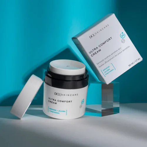 Vista 2 de DCL Skincare Ultra-Comfort Cream para pieles sensibles, incluyendo rosácea, psoriasis y eccema con ácido hialurónico (hialuronato de sodio)
