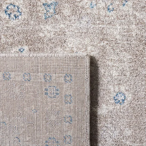 Vista 17 de Safavieh Sofia Collection SOF330B, tapete clásico color gris claro y beige, Polipropileno