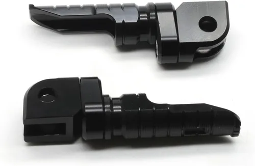 Vista 4 de MZS Estriberas de motocicleta compatibles con ZX4R ZX4RR ZX25R EX 400 Z400 2018-2025, estriberas delanteras ajustables para pedal, color negro CNC