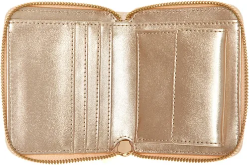 Vista 3 de GUESS Laurel - Cartera pequeña con cremallera, Coñac