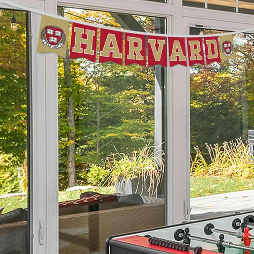 Vista 3 de Banderines de cadena Harvard Crimson Banner