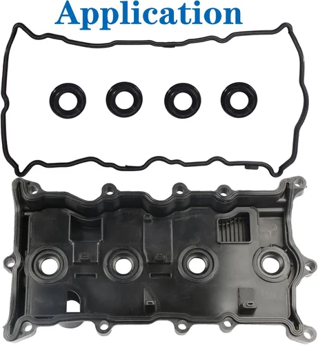 Vista 8 de VS50777R solo para aluminio Nissan Altima 2.5 junta de tapa de válvula con 4 sellos de chispa, código de motor Rogue Sentra 2.5L QR25DE 2007 2008
