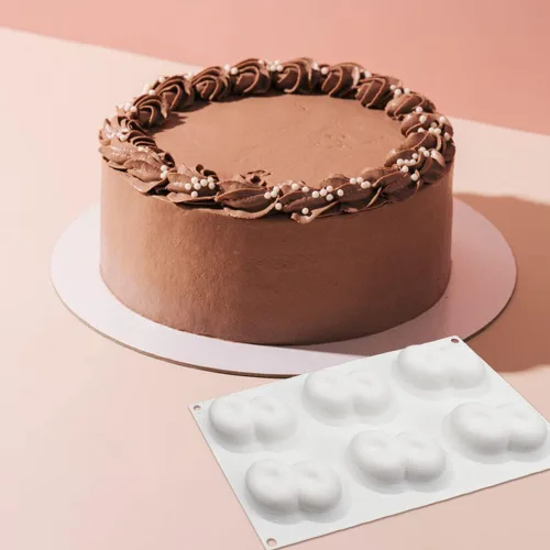 Vista 7 de Surakey Molde de cereza de 6 cavidades para hornear, postre, gelatina, helado, formas de frutas, molde de silicona para chocolate, dulces